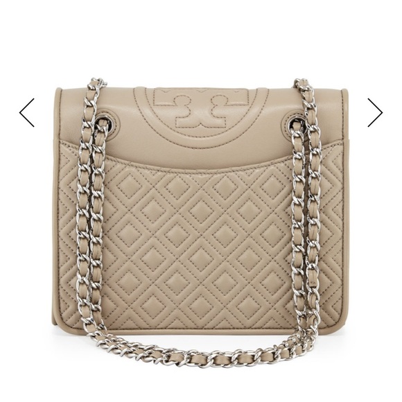 Tory Burch Fleming Quilted Shoulder Bag in Black - Picture 4 of 7